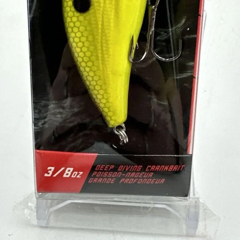 Xcalibur 3/8 Oz. Deep Diving Crankbait Chartreuse Perch Discontinued Wobble